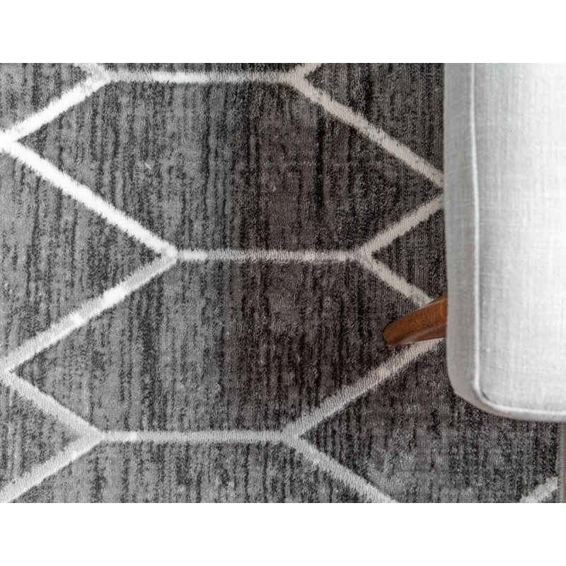 Eshin Abstract Indoor Rug, Round 7'