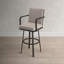 Cemalettin 45'' Aluminum Outdoor Bar Stool with Cushion-35688836-35688835-62683121