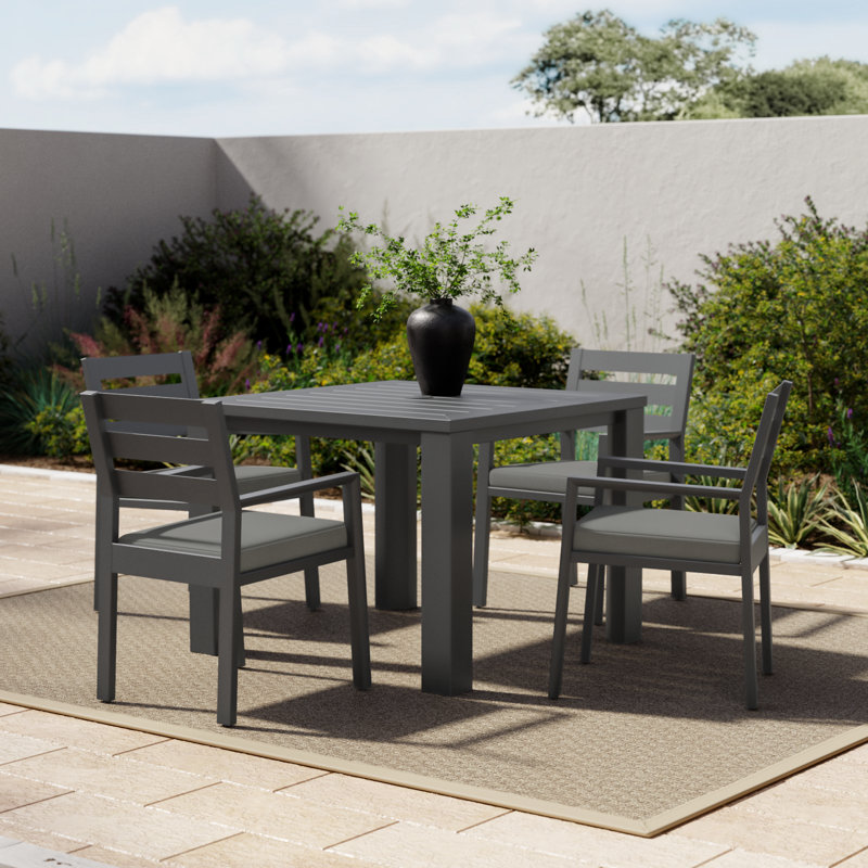Greyson Square 4 - Person Outdoor Dining Set with Cushions
