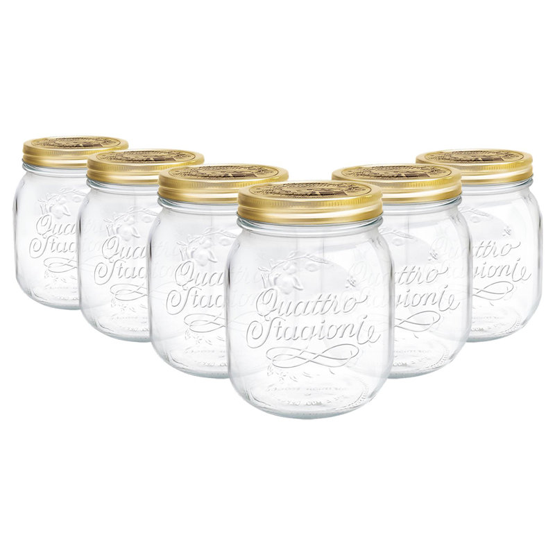 Quattro Stagioni Glass Storage Jars - 700ml