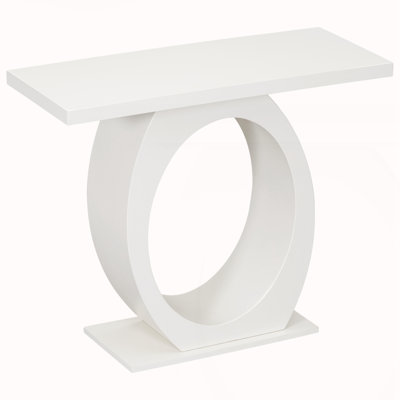 Modern Console Table with Egg-Shaped Base