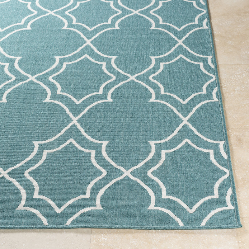 Gilead Geometric Indoor / Outdoor Rug, Round 8'9"