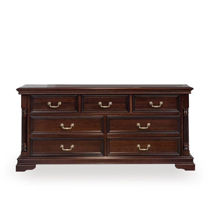 Buffet décoratif en bois de noyer foncé