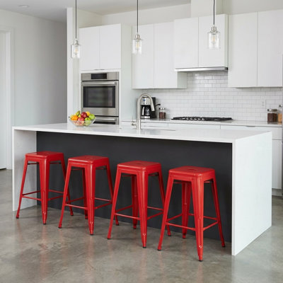 Counter Stool with Metal Frame