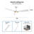 52'' Ceiling Fan with LED Lights