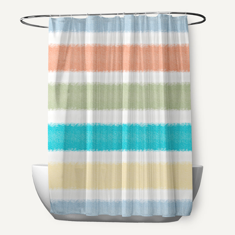 Rideau de douche synthétique Synthia, Bleu clair