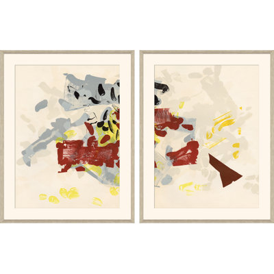 Improvise Improvise II & III by Carrier And Company - 2 Piece Single Picture Frame Giclee Print Set
