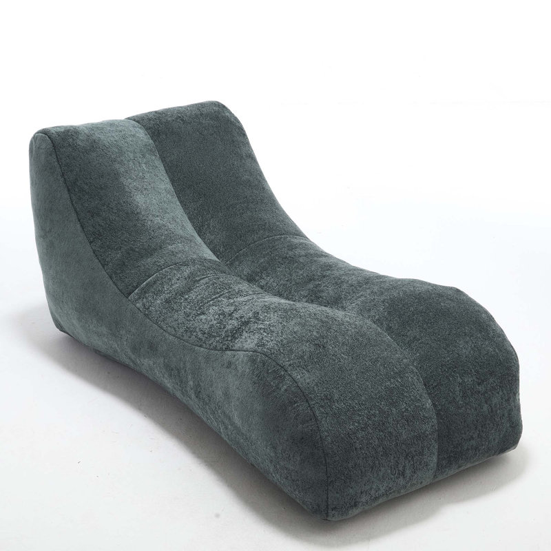 Bean Bag Sofa with high-quality sponge, Light Blue Polyester
