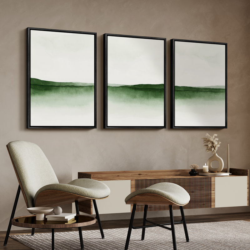 Art mural encadré, rétro, antique, classique pour chambre à coucher - 16 po x 24 po x 3 panneaux, Noir, H 24 po x l 16 po