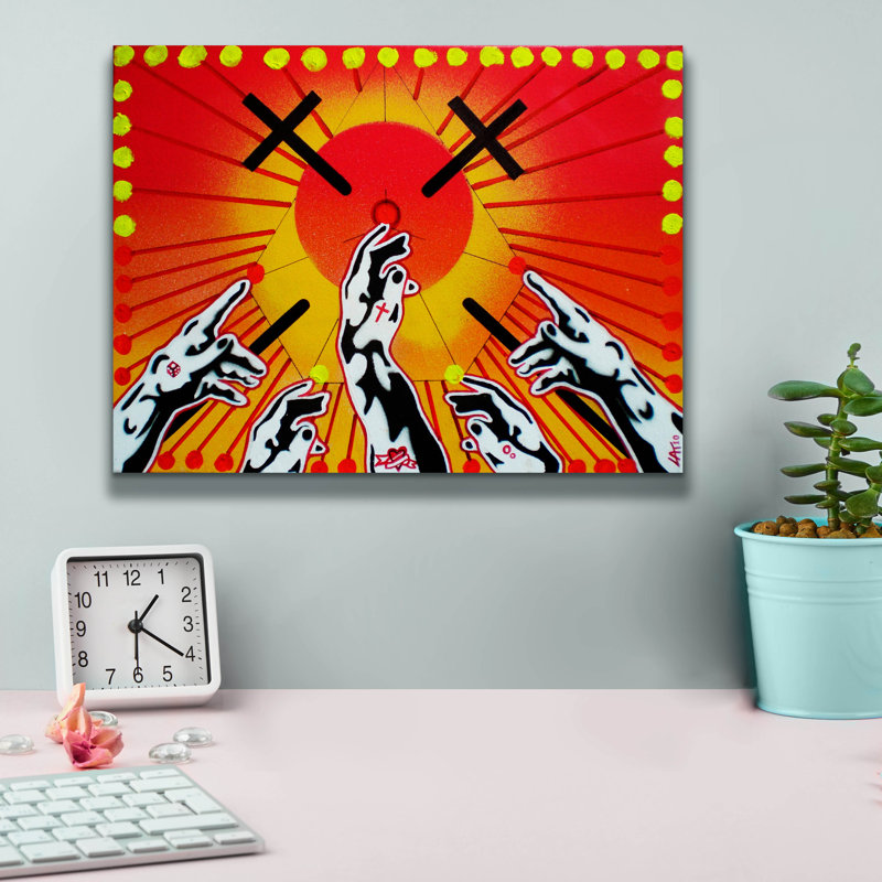 Art mural sur toile Red Barrel Studio® «Woration» par Abstract Graffiti, H 12 po x l 16 po