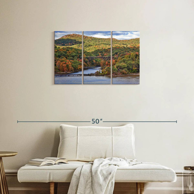 Alvord traversant la rivière Hudson Valley, H 20 po x l 33 po