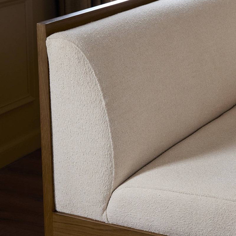 Priscilla Dining Bench-49"-Crypton Wayfarer Snow, 32" H x 49" W x 26.5" D