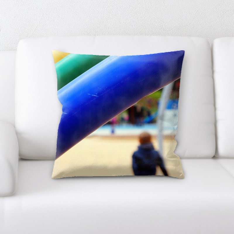 Microsuede Reversible Throw Pillow