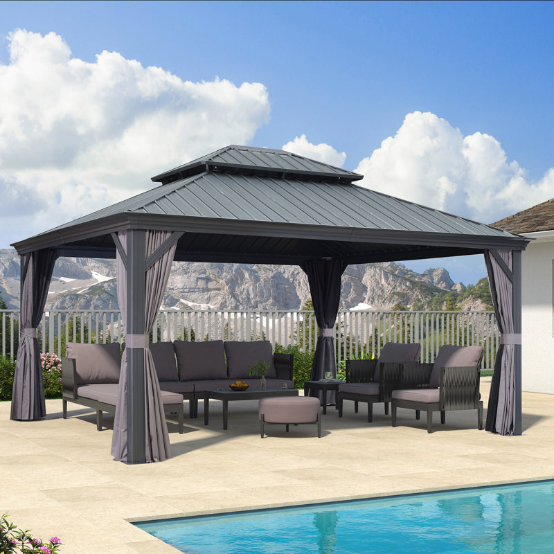 4.5m x 4m Aluminum Patio Gazebo