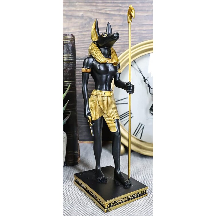 Statue of Mythology Jackal Anubis Stock Photo - Image of life