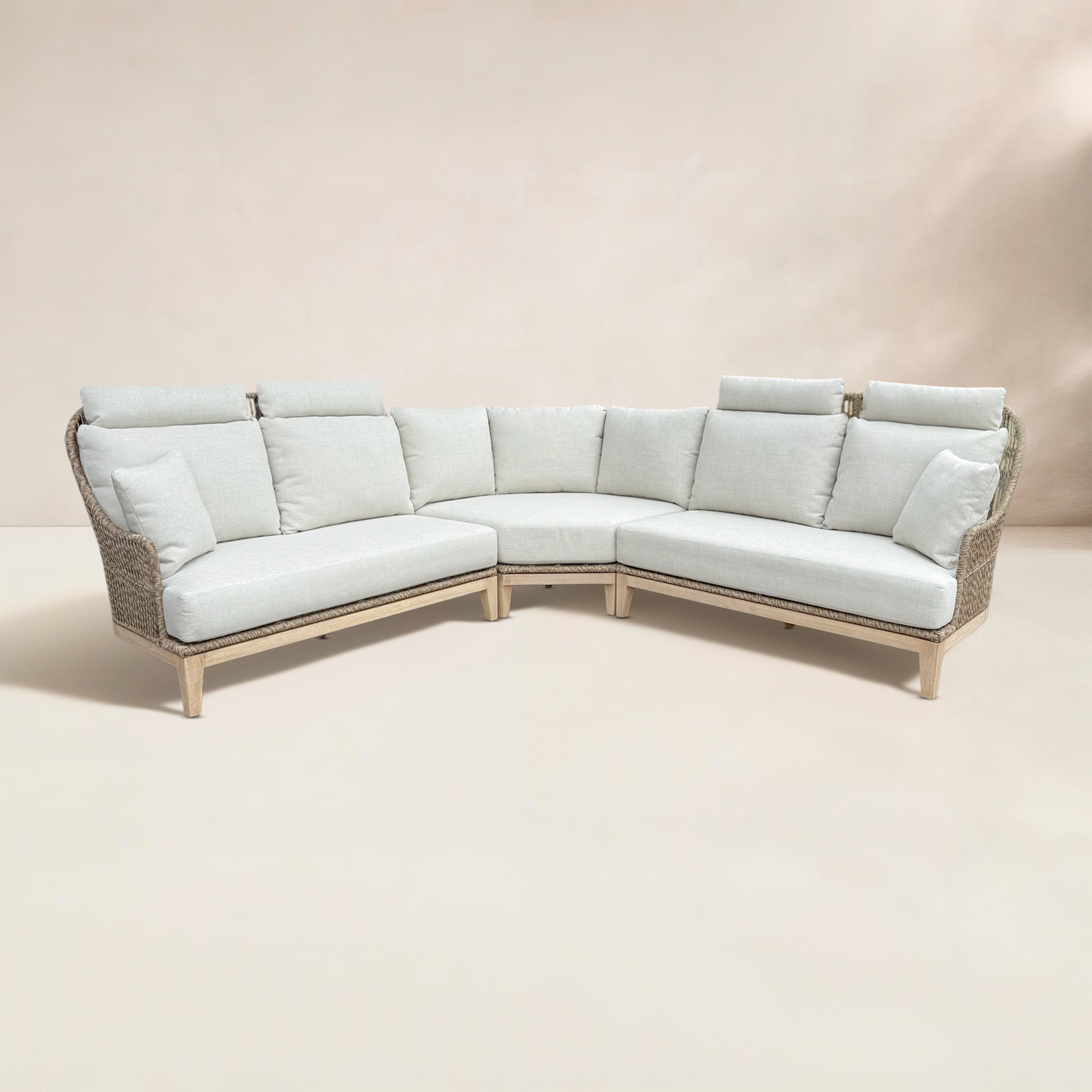Posey 100" Eucalyptus Patio Sectional
