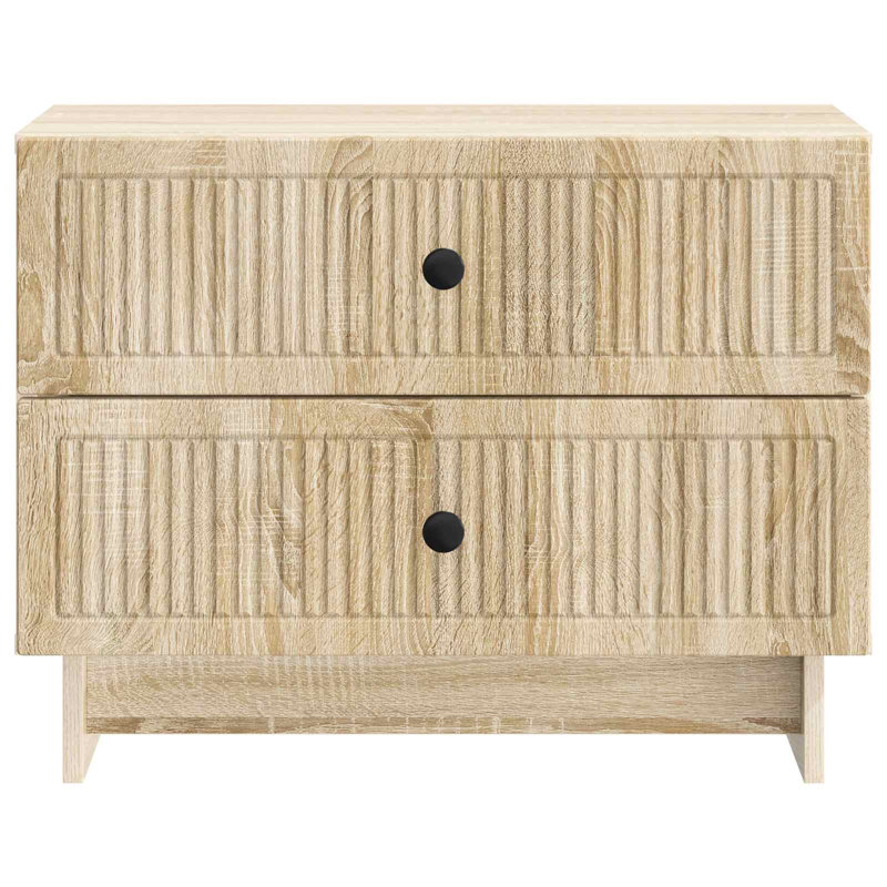 62cm W Manufactured Wood Bedside Table, Sonoma Oak