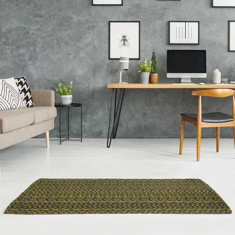 Chenille Geometric Indoor Rug, Rectangle 4' x 6'