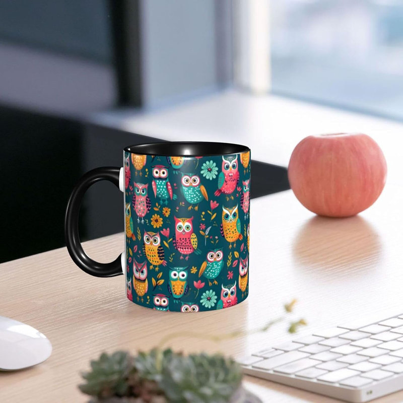 Owl Coffee Mug Funny Ceramic Tea Cup 11oz