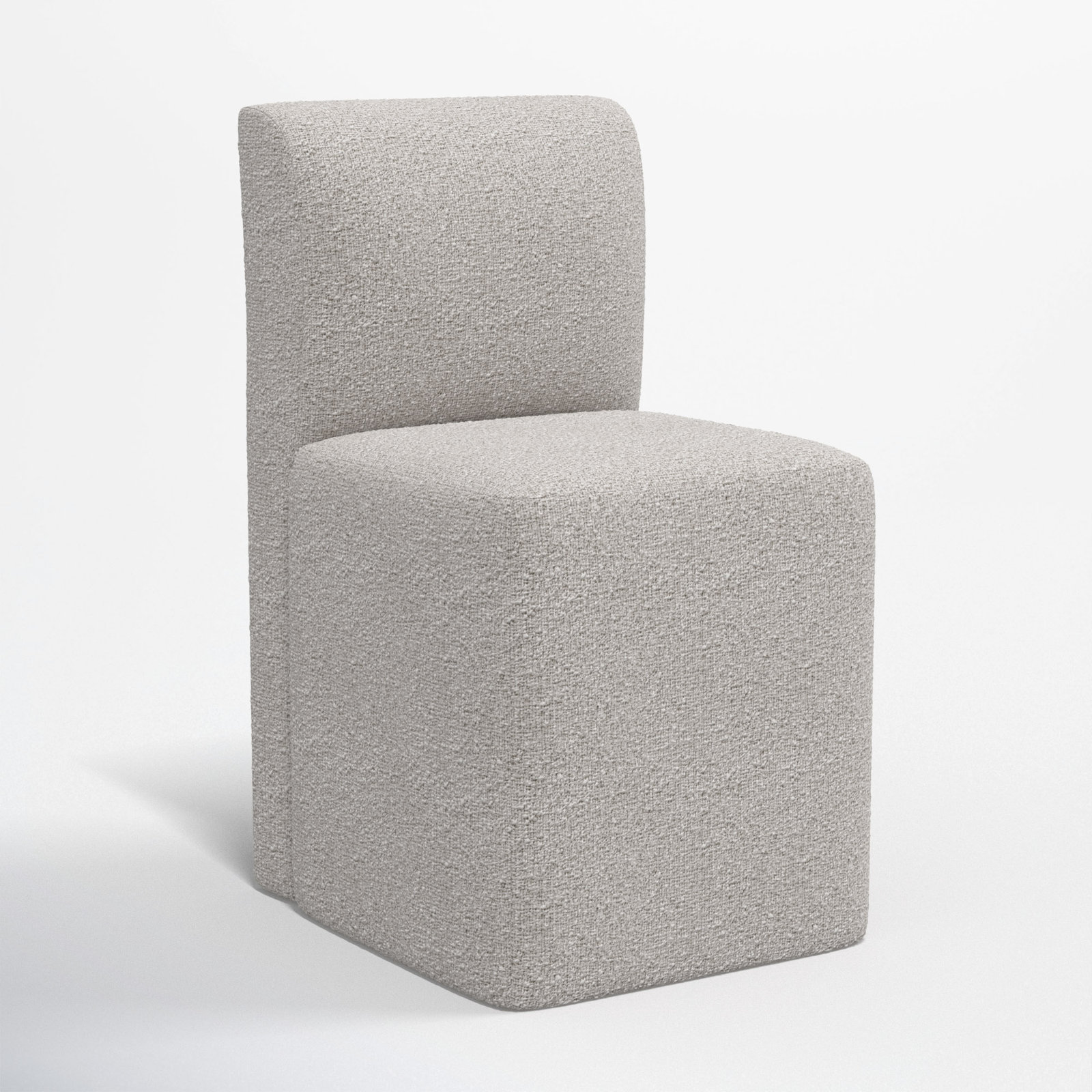 Mendy Dining Chair, Classic Elephant Boucle