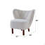 Fauteuil d'appoint en sherpa Teddy