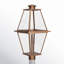 Asuka Transparent Metal Outdoor Lantern Head-1235236429
