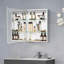 Armoire à pharmacie 20 po x 26 po avec miroir à fixation en surface ou salle de bain encastrée en aluminium