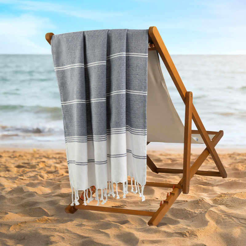 Ensemble de 6 serviettes de plage turques Lavish Home - surdimensionnées serviettes de plage 39 po x 71 po - Ensemble de couvertures légères en vrac - Accessoires de piscine sans sable à séchage rapide pour salle de bain, piscine, voyage ou pique-nique (multicolore)