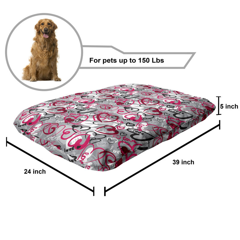 Lit pour animal de compagnie Ambesonne Love