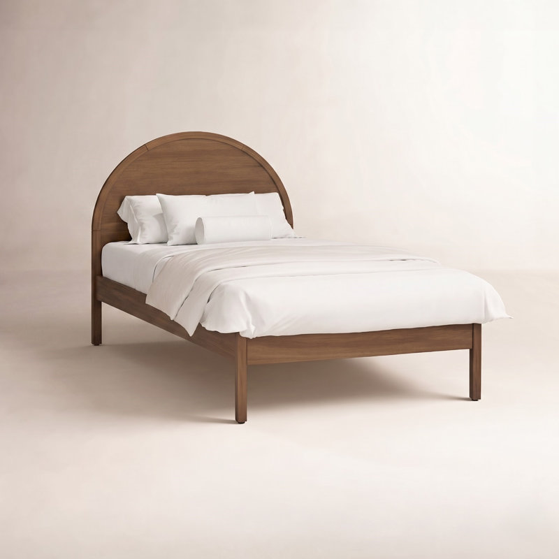 Bondi Twin Bed, Natural Walnut, Twin
