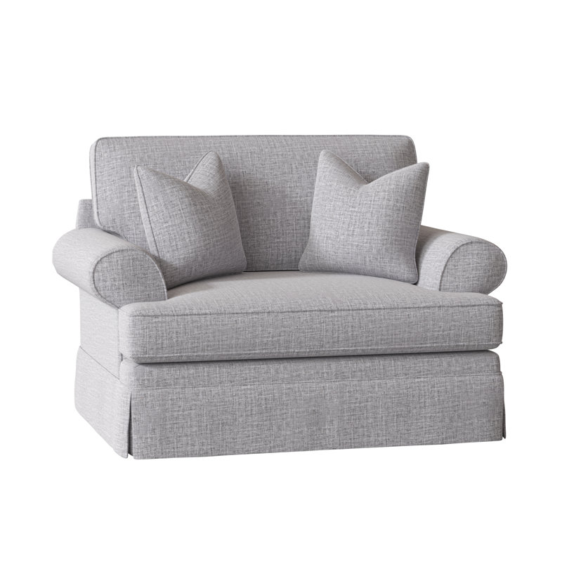 Fauteuil Brookner, Lin texturé pierre ponce Zuma
