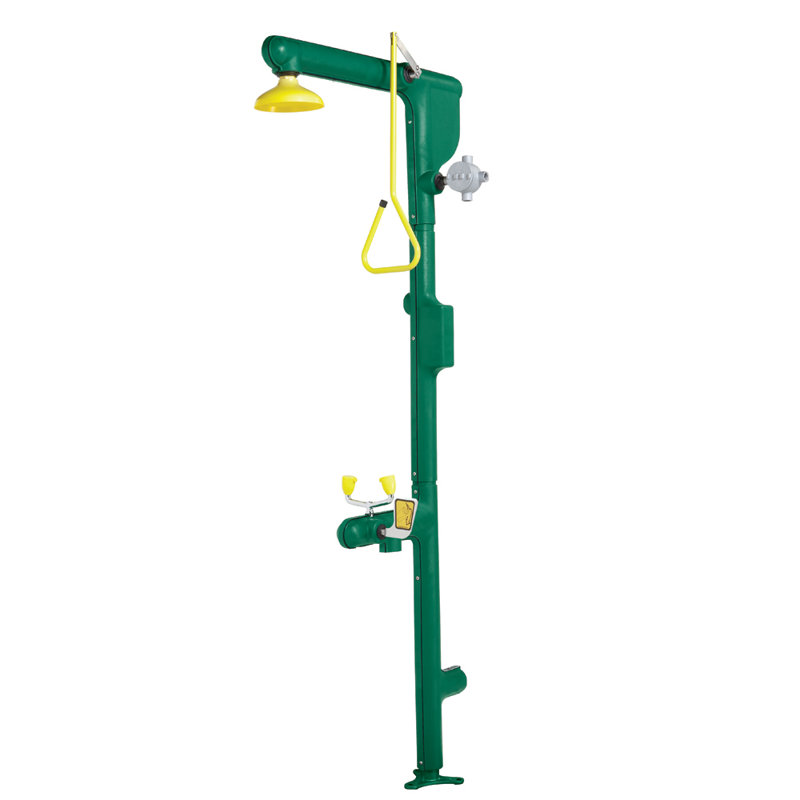 Douche à eermgency combinée heat-traced series Safe-T-Zone, Sans alimentation par le haut NPT