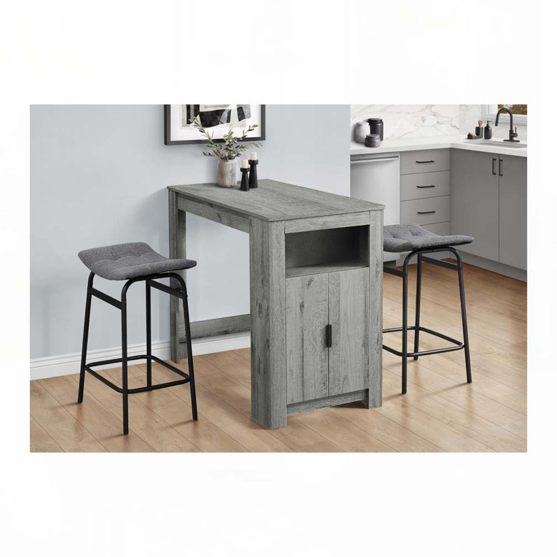 Tabouret de bar, hauteur de comptoir, ensemble de 2,, Noir