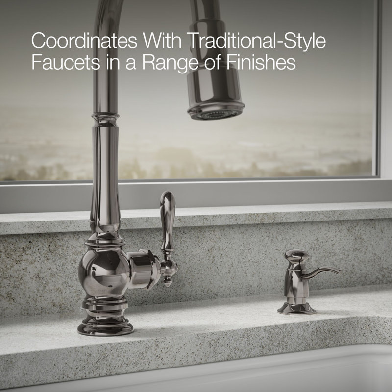 Traditional Soap & Lotion Dispenser, Vibrant Titanium