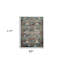 Tapis bleu tissé à la machine 8 pi x 10 pi bleu sarcelle