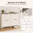 Slim Shoe Storage Cabinet with Doors and Adjustable Shelves for Entryway-132724906-132201776