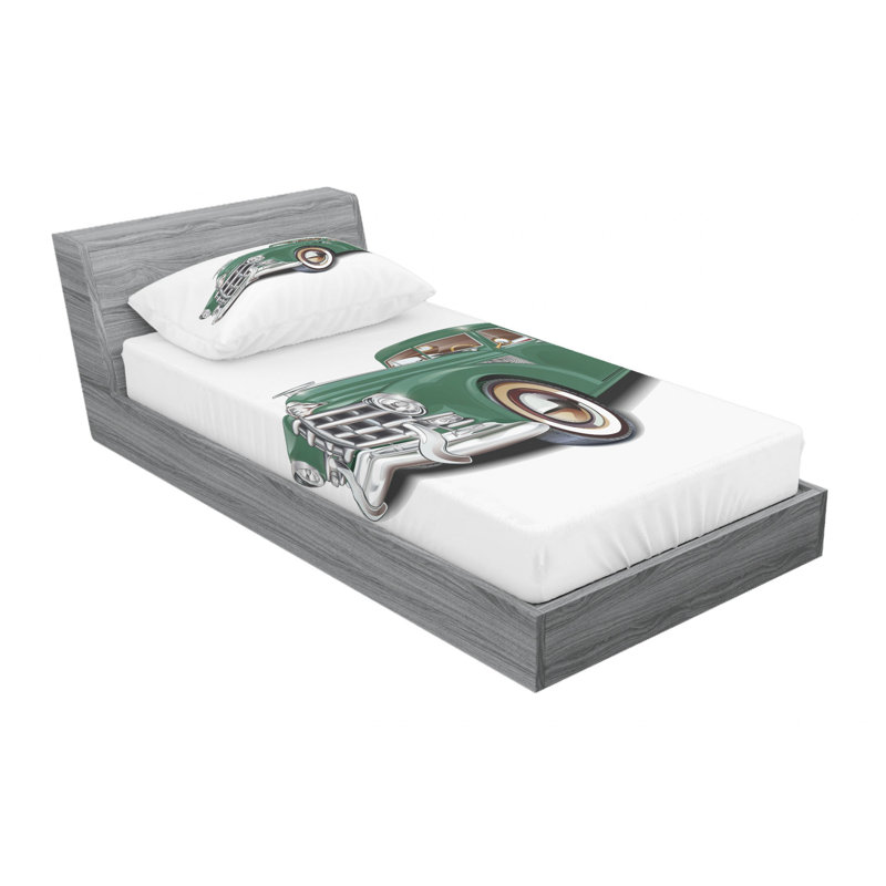 Microfiber Sheet Set, Twin Sheet Set with Fitted Sheet