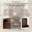 Farmhouse Hall Tree Fits Mudroom Living Room Use with Arched Design, Adjustable Shelves & 4 Hooks-129470498
