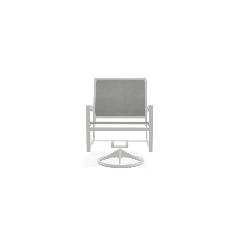Bazza Outdoor Dining Chair, Snow, Alloy Sunbrella®