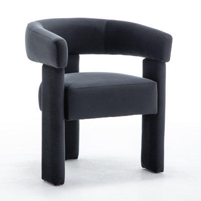 Chaise légère et luxueuse en velours