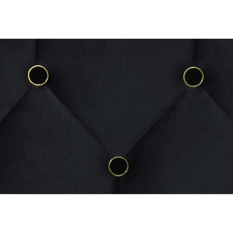 CADRE DE LIT DE DOUBLE TAILLE DOUBLE NOIR (lit d'angle) avec lit gigogne noir, tissu en velours, conception robuste, pas de sommier, convient à tous les styles!