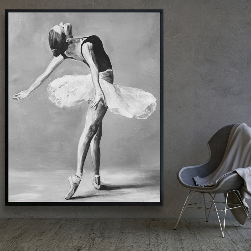 Classic Ballet Dancer Print On Canvas