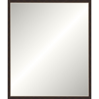 Silver and Espresso Gallery Mirror