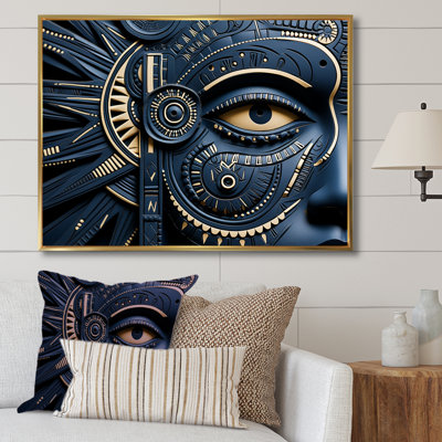 Masque tribal africain - art mural tribal africain