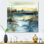 Summer Lake Landscape Illustration I - Impression de paysages sur métal