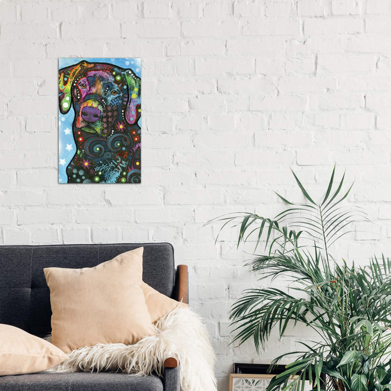 Labrador Iv by Dean Russo - Painting on Canvas, No Frame, 101.6 cm H x 66.04 cm W x 3.175 cm D