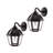 Polaris Solar Wall Light- Black