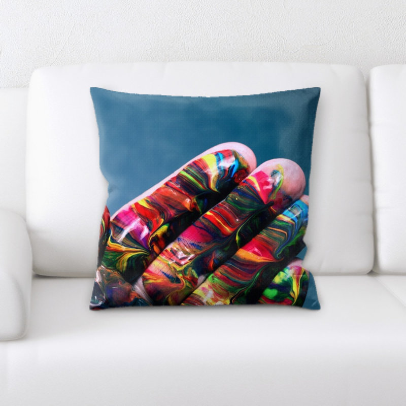 Easternal Microsuede Reversible Throw Pillow