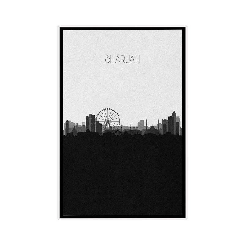 Sharjah, Uae City Skyline by Ayse Deniz Akerman - Print on Canvas