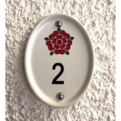 Grovebury 16.5cm H Ceramic House Number